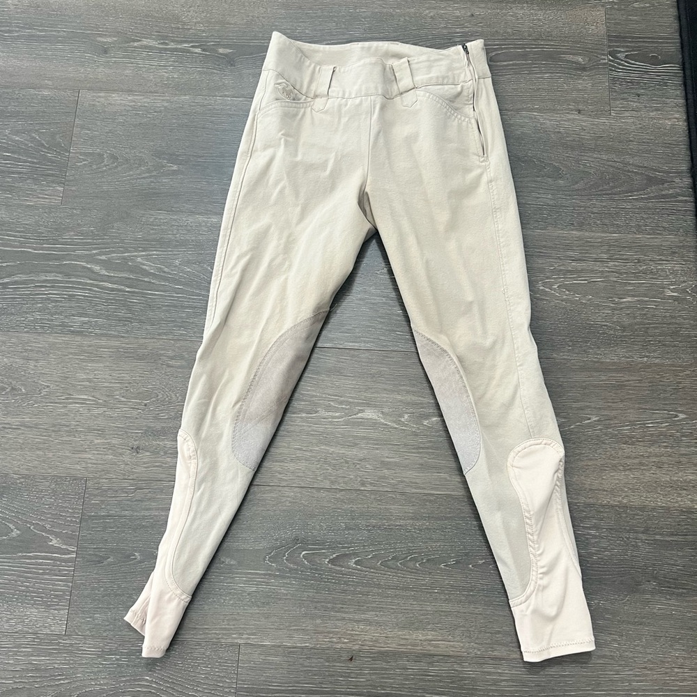 Piper Show Side Zip Breeches by SmartPak 26R, Sock Bottom, Knee Patch